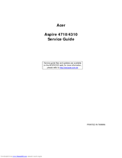 Acer 4310 2176 - Aspire - Celeron M 1.6 GHz Service Manual