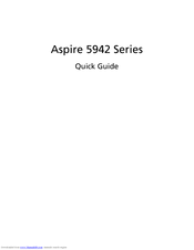Acer Aspire 5942 Series Quick Manual