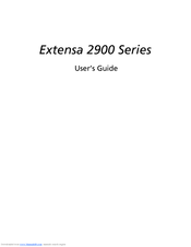 Acer Extensa 2900 Series User Manual