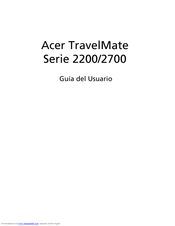 Acer TravelMate 2200 Series Guía Del Usuario