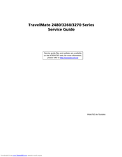 Acer TravelMate 3260 Series Service Manual