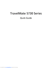 Acer TravelMate 5730 Series Quick Manual