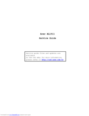Acer AL1511sg Service Manual