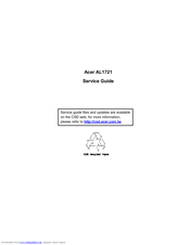 Acer AL1721 Service Manual