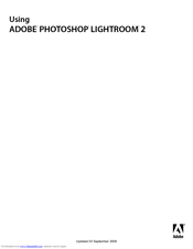Adobe Photoshop Lightroom 2 User Manual