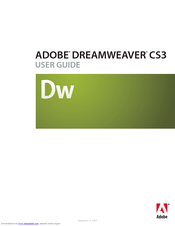 Adobe 38040334 - Dreamweaver CS3 User Manual