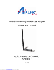 Airlink101 AWLL5166HP Quick Installation Manual