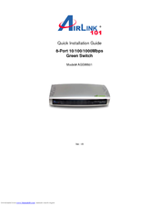 Airlink101 AGSW801 Quick Installation Manual
