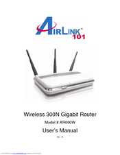 Airlink101 AR690W User Manual
