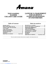 Amana NTW4601XQ Use And Care Manual