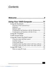 Sony PCG-R505ESK VAIO   (primary manual) User Manual