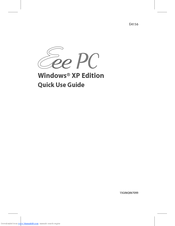 Asus Eee PC 900HD XP Quick Use Manual