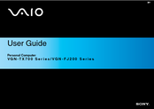 Sony VGN-FJ250P User Manual