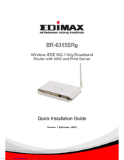 Edimax BR-6315SRg Quick Installation Manual