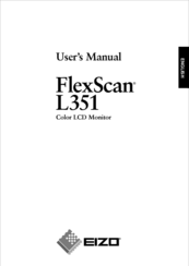 Eizo FlexScan L351 User Manual