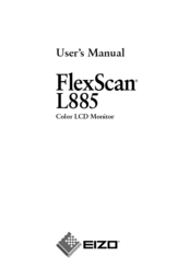 Eizo FlexScan L885 User Manual