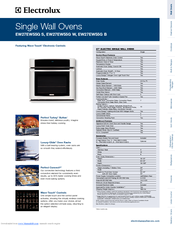 Electrolux EW27EW55GW - 27in Single Wall Oven Specifications