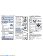 Electrolux EI23BC51IB - 22.6 cu. Ft Install Manual