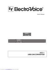 Electro-Voice UCC 1 Owner's Manual