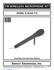 Elenco Electronics AK-710 Assembly And Instruction Manual