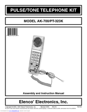 Elenco Electronics AK-700 Assembly And Instruction Manual
