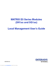 Enterasys Matrix E5 5H153-50-G User Manual