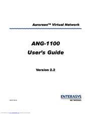 Enterasys ANG-1100 Series User Manual