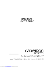 Enterasys BRIM-F0 User Manual