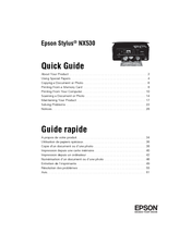Epson Epson Stylus NX530 Quick Manual