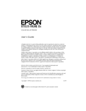Epson Stylus Color IIs User Manual