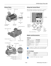 Epson C11C498001 - Stylus Photo 825 Inkjet Printer Product Information