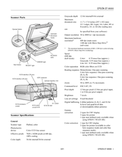 Epson 30000 - GT - Flatbed Scanner Product Information