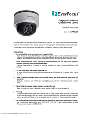 EverFocus EHH5200 Operation Instructions Manual