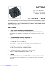 EverFocus EM-500NHP4 Operation Instructions Manual