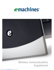 eMachines M6807 - Mobile Athlon 64 1.8 GHz Supplement Manual