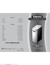 Fellowes Powershred SB-95C User Manual