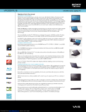 Sony VAIO VPCEE29FX/BI Specifications