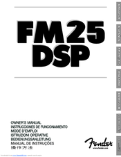 Fender FM25DSP Owner's Manual