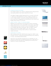 Sony VAIO VPCEE41FX/WI Specification Sheet