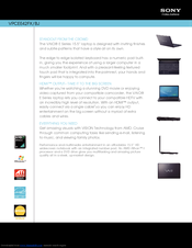 Sony VAIO VPCEE42FX/BJ Specification Sheet