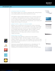 Sony VAIO VPCEE46FX/WI Specification Sheet
