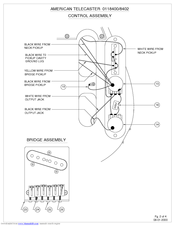 Fender American Telecaster Supplementary Manual