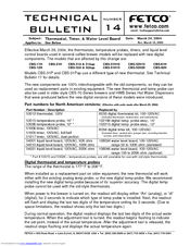 Fetco CBS-62H Technical Bulletin