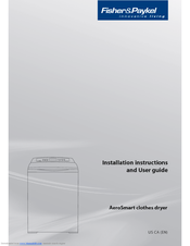 Fisher & Paykel AeroSmart DG27CW1 Installation Instructions And User Manual