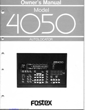 Fostex 4050 Owner's Manual
