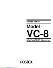 Fostex VC-8 Service Manual