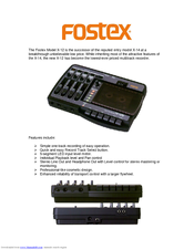 Fostex X-12 Features