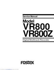 Fostex VR800Z Service Manual