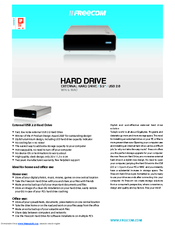 Freecom Hard Drive Specifications