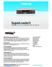 Freecom SUPERLOADER3 LTO2HH Specifications
